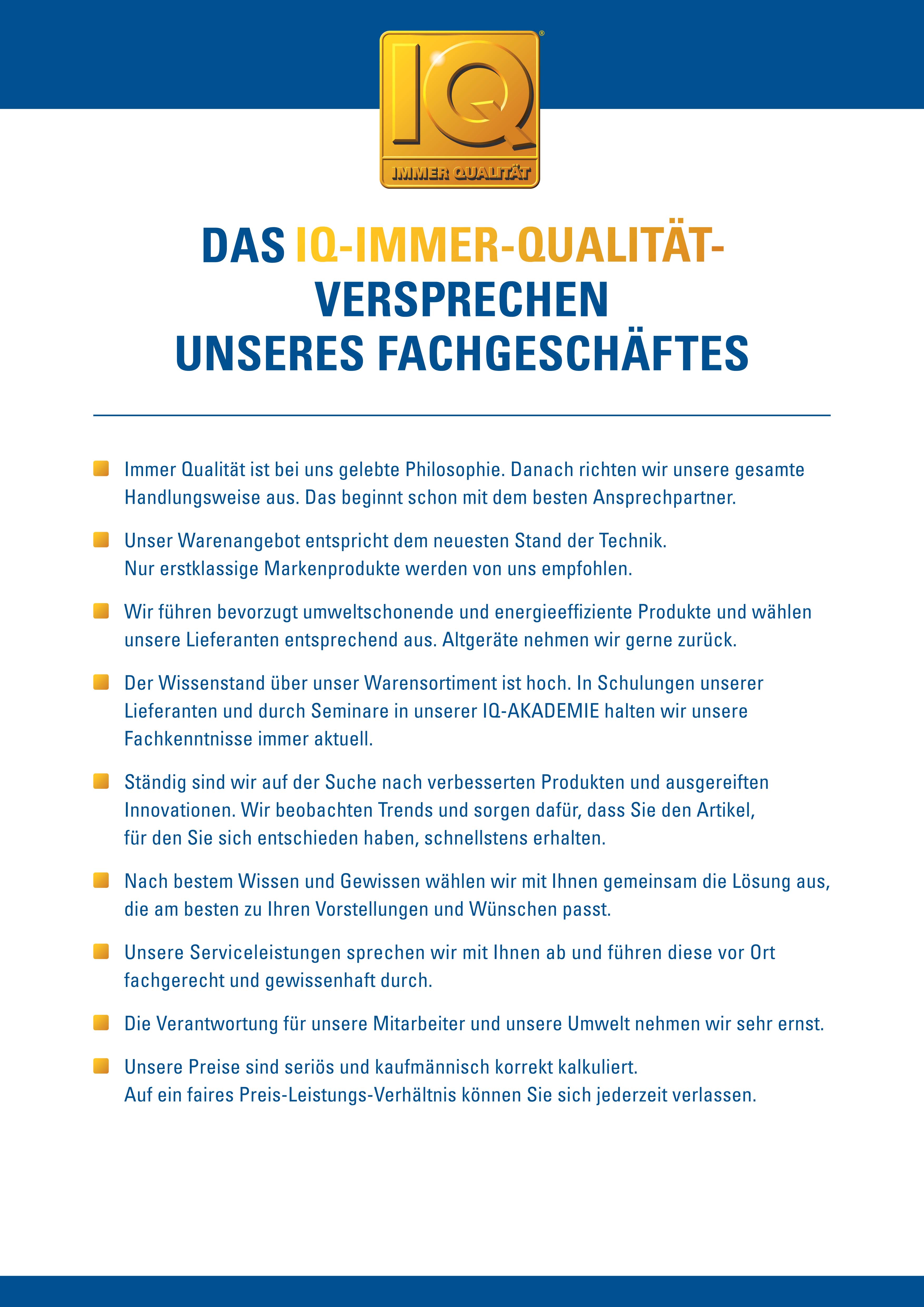 Unser Serviceversprechen